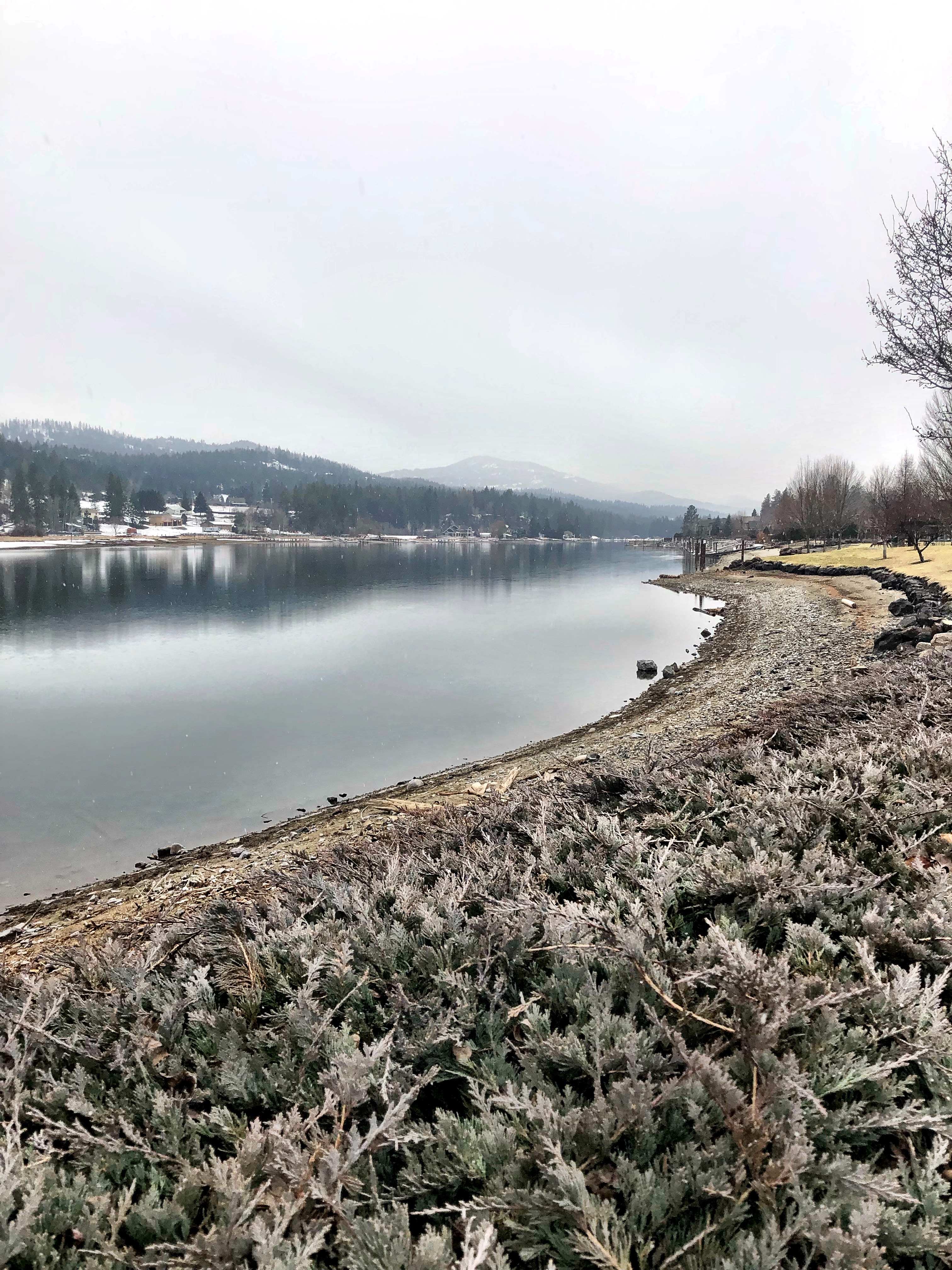 Beautiful lake view in Coeur d'Alene, Idaho